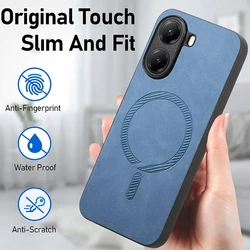 Magnet Back Case For Xiaomi 14T 13T Pro 14 15 5G Luxury Cover For Poco X7 F7 X6 F6 M6 Pro C75 C65 Redmi Note 13 Pro+ 14C Funda