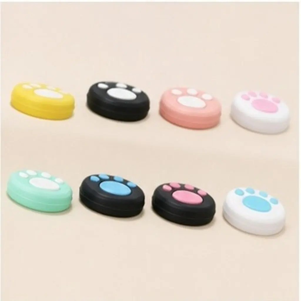 16Pcs Silicone Thumb Stick Caps Paw Design Non-Slip Joystick Grip Cover Enhanced Comfort Protection for