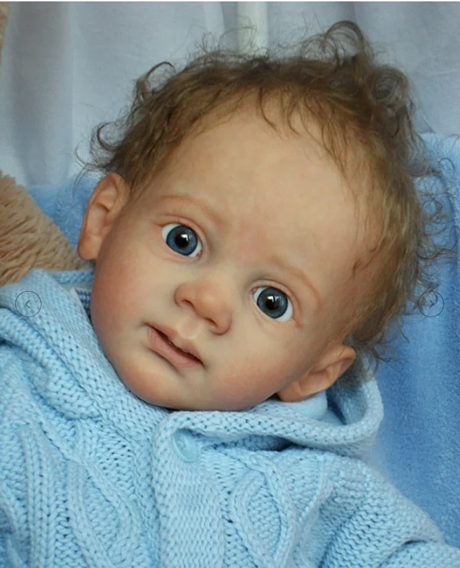 

Кукла St.Store Reborn, 28 дюймов, Мальчик Фриц, раскрашенная, реалистичная, готовая кукла-младенец в подарок