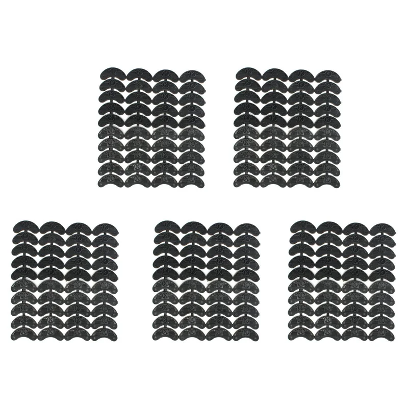 AFOURT-200PCS 20 쌍 고무 발 뒤꿈치 보호대 발가락 플레이트 탭 DIY 신발 수리 패드 크기: 56X24X3.1MM