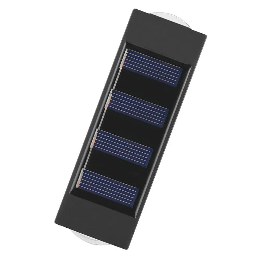 Dual-Head Solar Wall Light Outdoor Waterproof Lamp for Garden Courtyard Villa Roof with High-Efficiency Solar Panel
