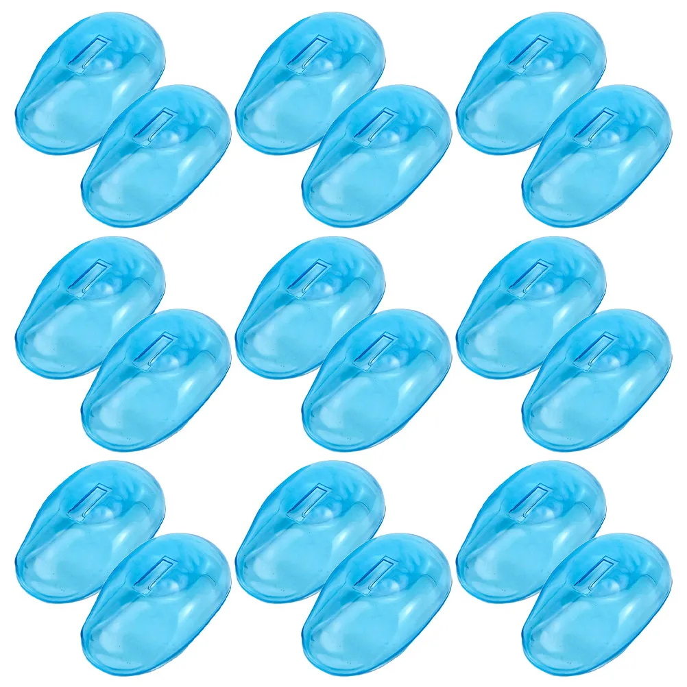 10Pairs Hair Coloring Ear Protectors Silicone Ear Muffs for Dyeing Shampooing Hair Care Water Protection Salon Barbershop