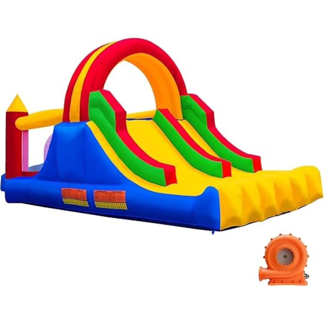 

Маленький надувной замок для внутреннего и наружного использования, надувная горка из ПВХ, кровать для прыжков, стенка с препятствиями и восхождения, включая вентилятор