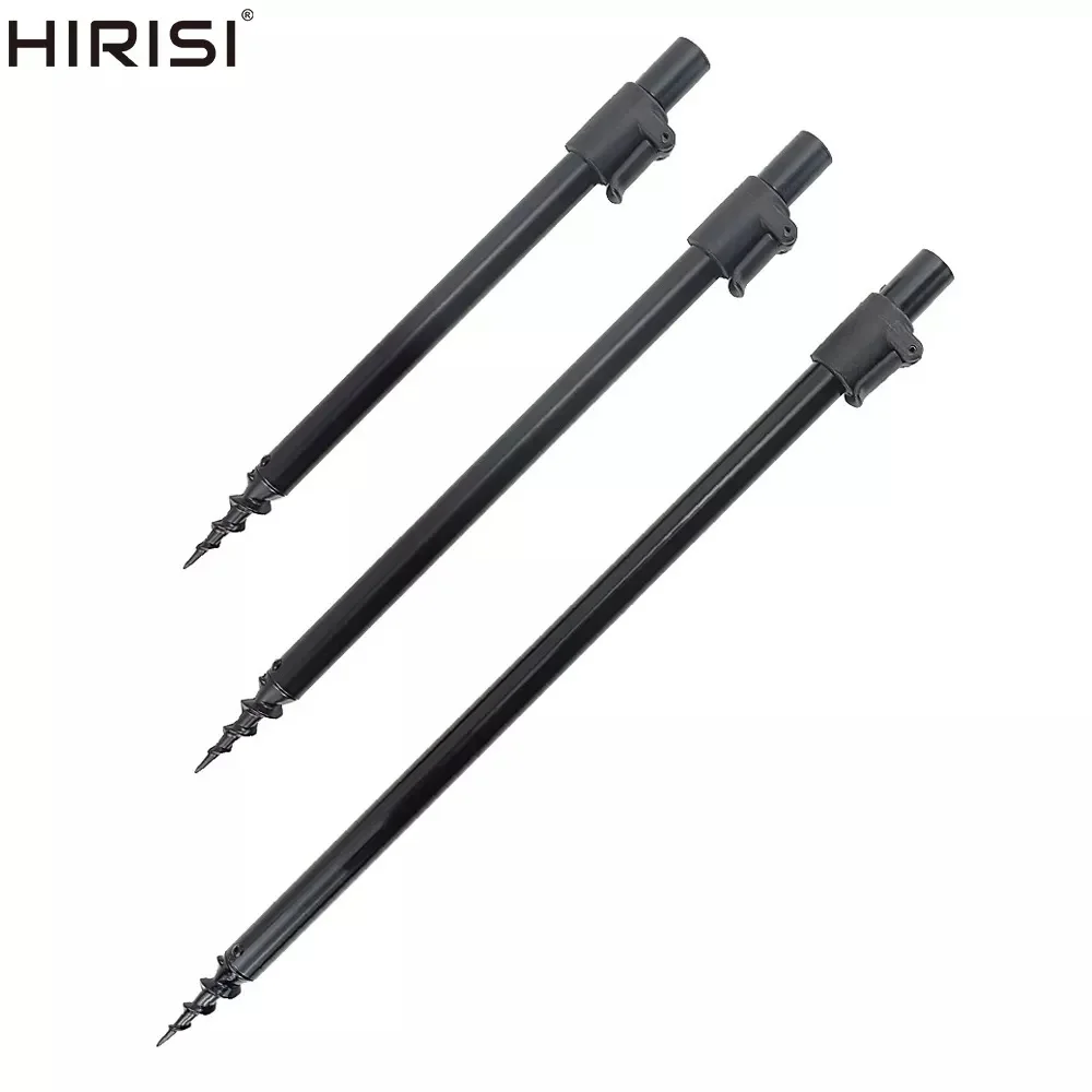 Hirisi 2 Pièces Banksticks en aluminium télescopiques Piques pour canne à pêche Outil de pêche