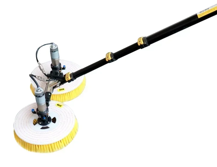 

Long Telescopic Rod Manual Solar Cleaning Brushes Solar Panel Cleaning Equipment 7.5m Telescopic Rod PV Panel Wash Cleaning