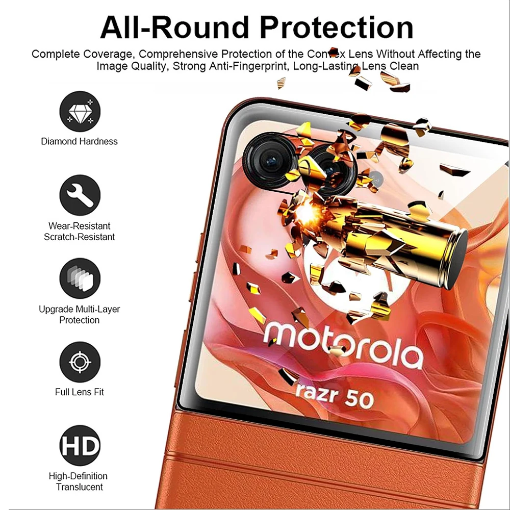 3D Curved Tempered Glass for Moto Razr 50 Ultra Screen Protector HD Clear Protective Guard Film for MOTO Razr Plus 2024