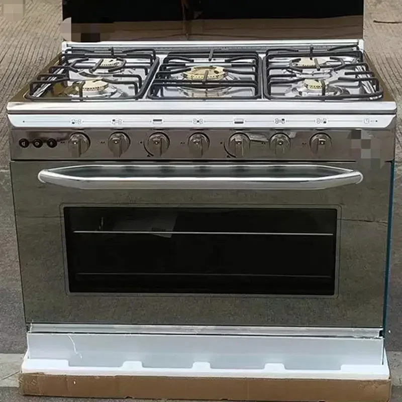 # Low Power Consumption Stainless Steel Liquefied Petroleum Gas Hob 5 Burner 30 Inch Gas Kitchen Stove With Oven #