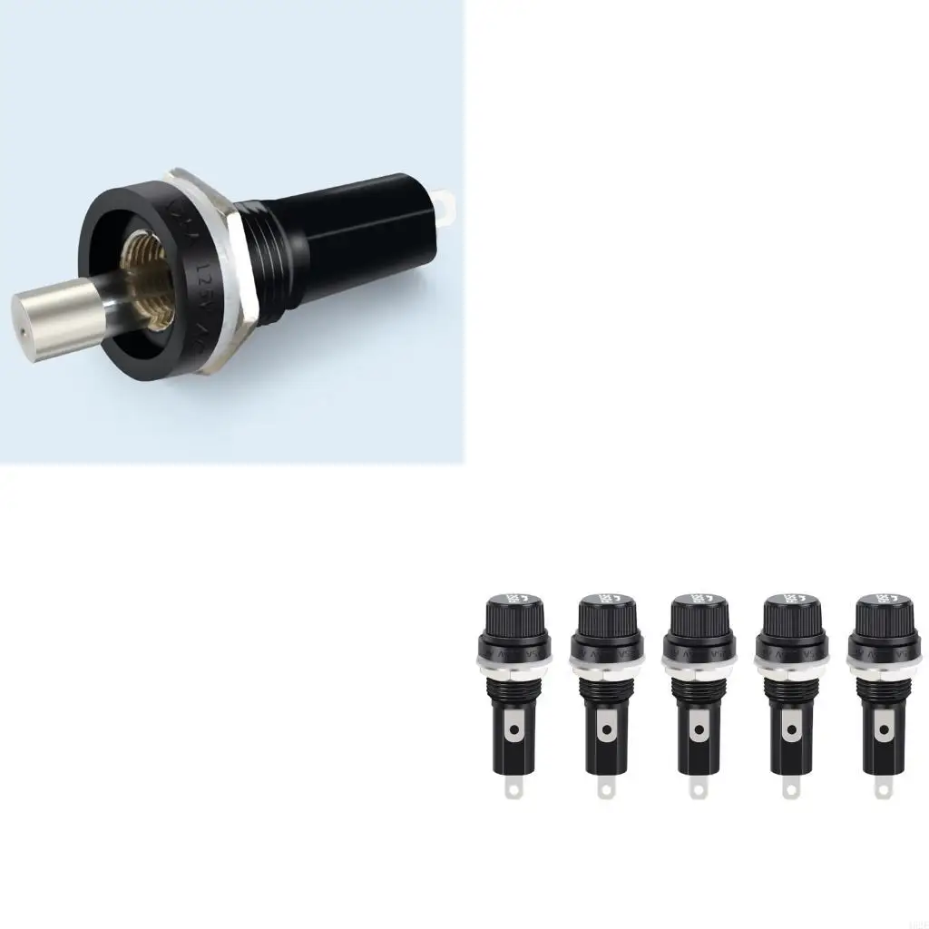 462E Set Of 5 Glass Tube Fuses Holders Produced For Easy Installation And Reliability