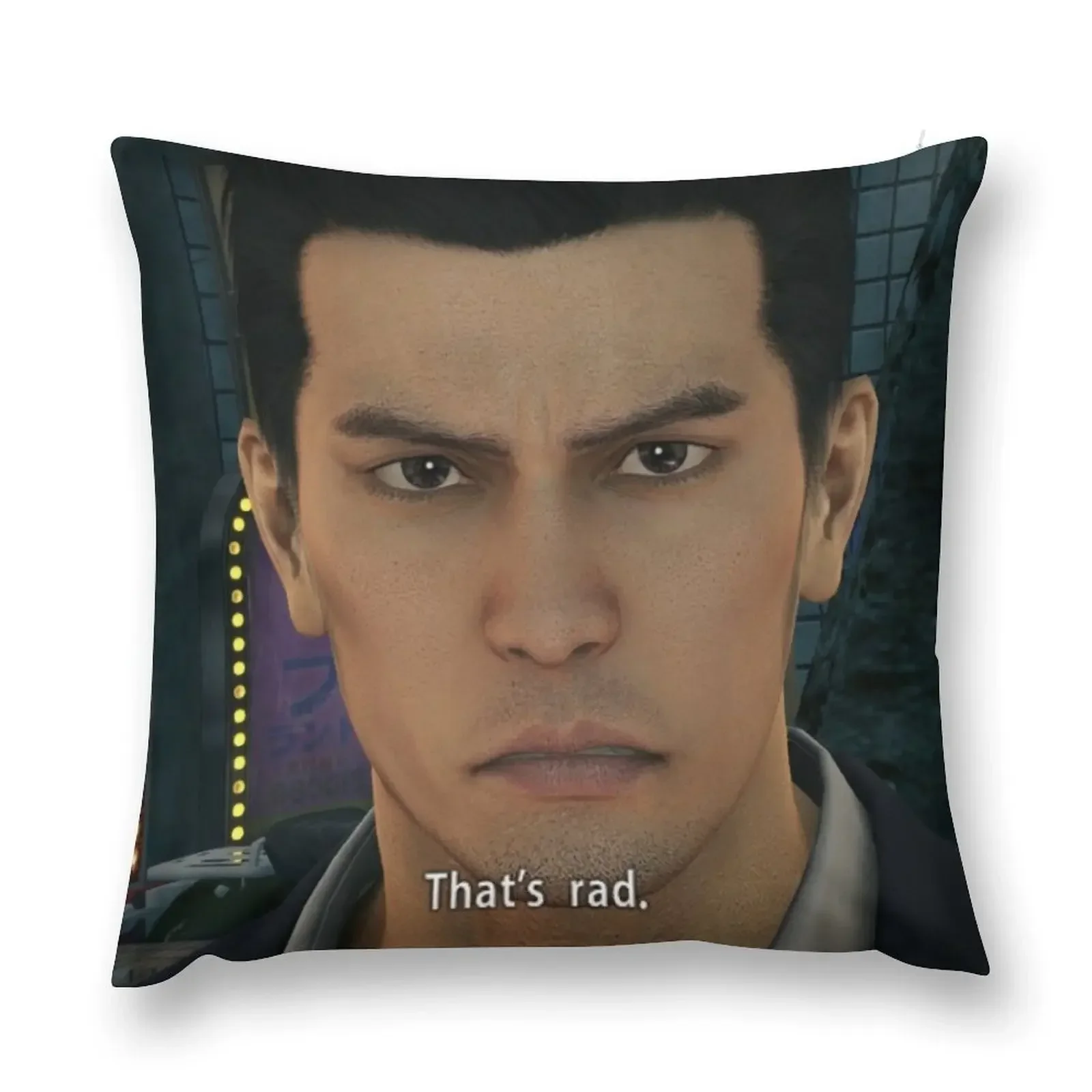 

Yakuza Kiryu That's rad Throw Pillow Sofa Decorative Covers sleeping pillows Sofa Covers pillow