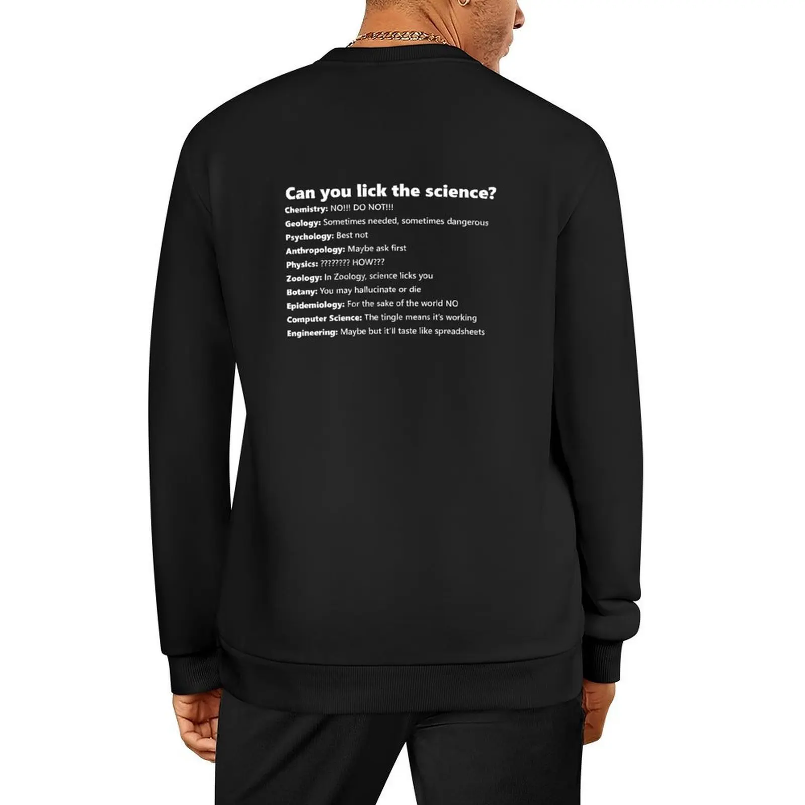 

Can you lick the science Pullover men's coat men's clothes winter clothes mens clothing sports sweatshirt man