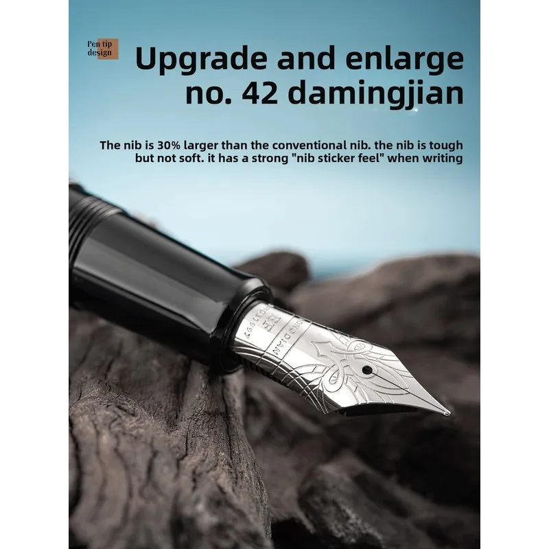 Hongdian Fountain Pen for  Business Office High Value Exquisite Gift Pen with Smooth Writing Nib and Classic Design