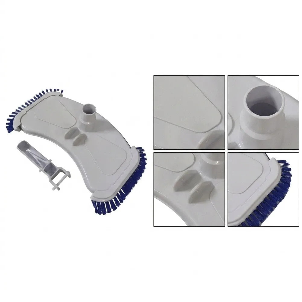 Robust Pool Vacuum Head Constructed from Thickened PP Material and Equipped with Dense Nylon Bristles for Long-Term Performance
