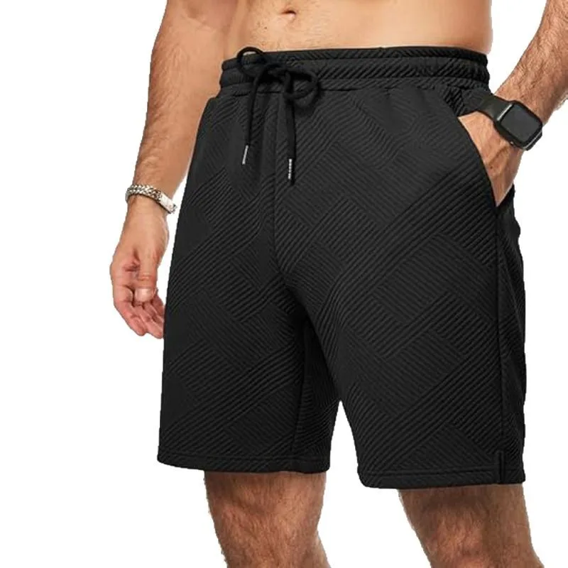 New Shorts Pant Casual Elastic Waist Drawstring Five-point Medium Pants Summer Beach Vacation Shorts With Pockets Pant