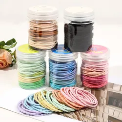 New Color Children's Head Rope 50 Canned Braided Hair Elastic Band High Elastic Hair Tie Hair Band Hair Accessories Wholesale