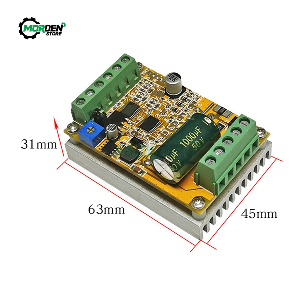 DC 6.5-50V 380W Motor Controller Driver Brushless Controller NO Hall Power Supply Accessories