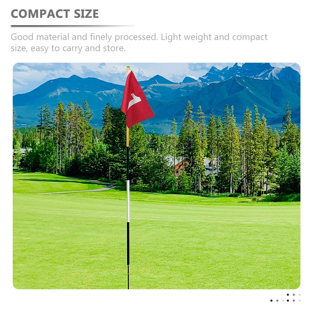 4 Pcs Golf Golfs Targeting Flags Number Practice Mini Practical Wear-resistant Nylon Court Golfing Numbered Small