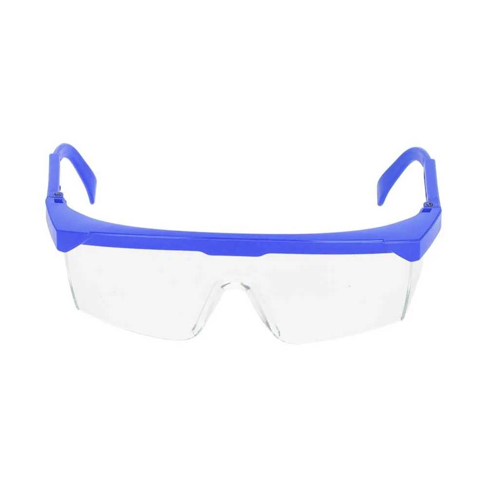 Blue Color Nail Art Anti UV Glasses Lightweight Adjustable Temples Manicure Protective Glasses Unisex Frame Retractable Arm