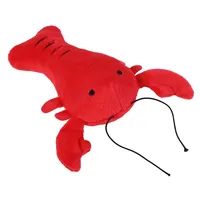 Cute Lobster Puppy Dogs Plush Toys Bite Resistant Pet Chew Toys Pet Cat Products Plush Squeaky Chew Toy Dog Accessories