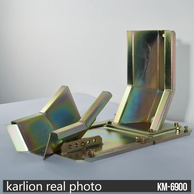 KARLION Light Duty Steel Motorcycle Wheel Chock Thickened Steel Plate Combined with Full-body Galvanized Coating Process