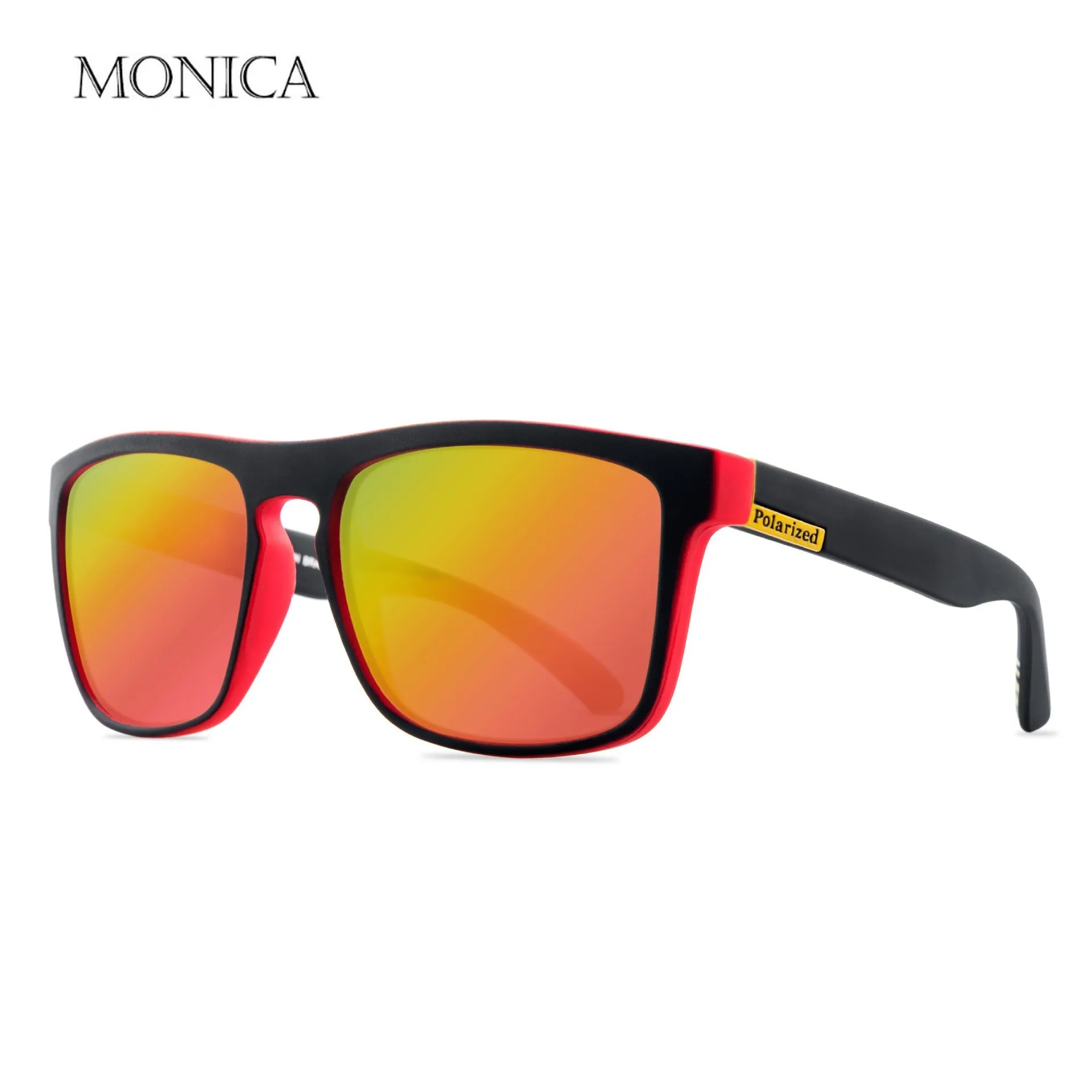 Sports Polarized Sunglasses Fashion Comfortable Mirrors Lens Outdoor Square Polarized Glasses for Cycling Motorbike Eyewears