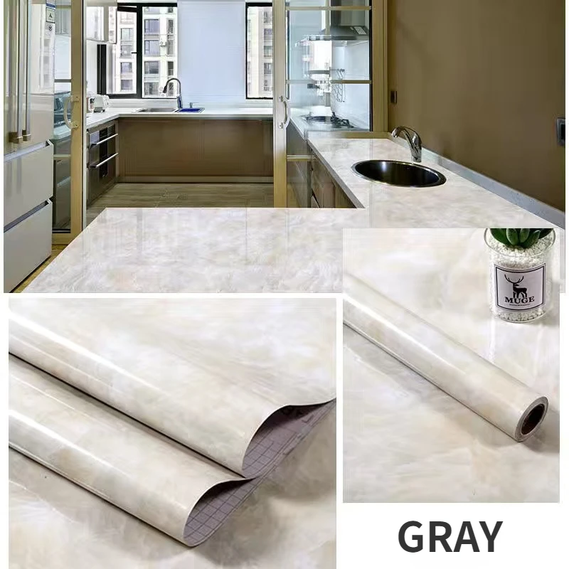 Marble Peel and Stick Wallpaper Self Adhesive Removable Waterproof Vinyl Roll for Living Room Kitchen Backsplash Home Wall Decor