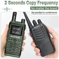 UV 17 Pro Baofeng Wireless Copy Frequency Walkie Talkie 16 KM Long Range Flashlight Type-C Charger Ham Radio UV 17 Pro L K5 5R