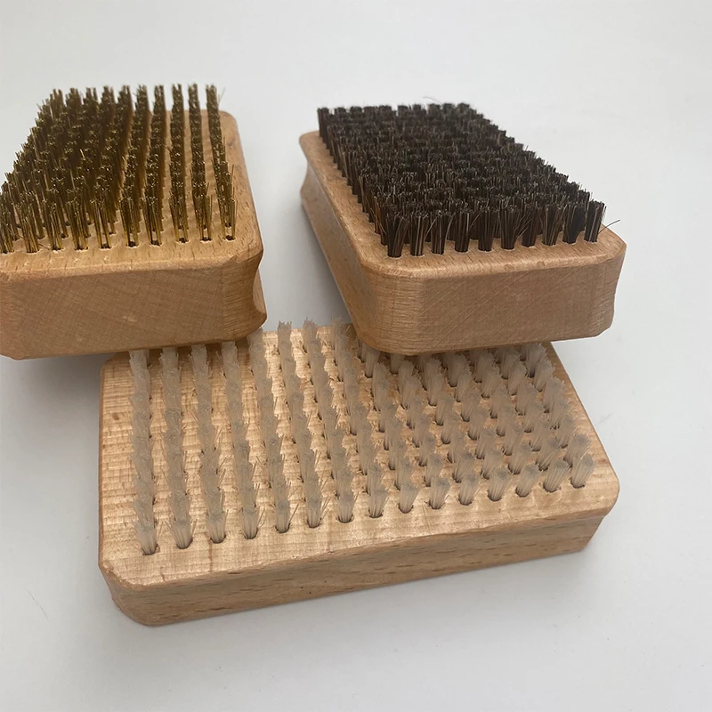 Snow Wax Brush Ski Brush Copper Wire Cleaning Brush Nylon Polishing Copper Brush Barbecue Copper Wire Brush