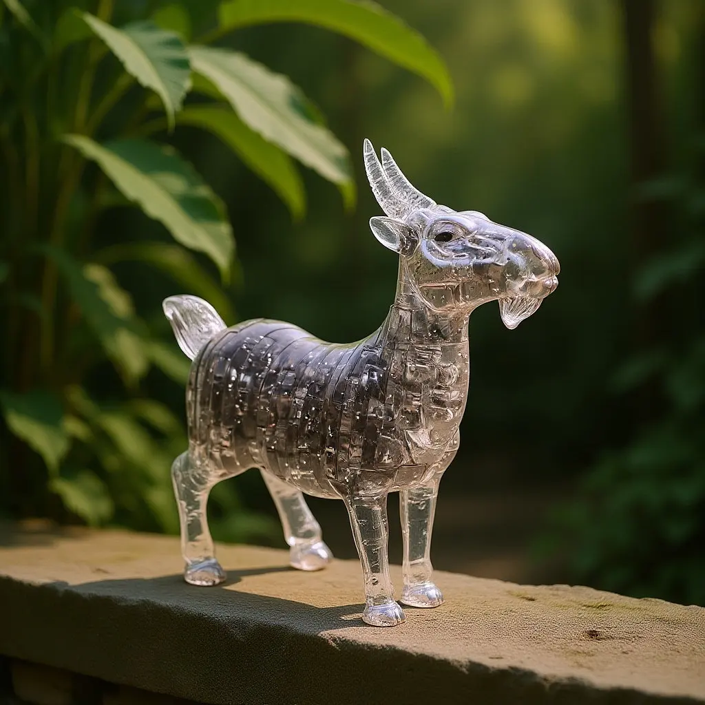 

1Pcs Sleek Crystal Goat Decoration Crafted with Excellent Workmanship Ideal for Desk Living Room Cabinet Stylish Gift Option