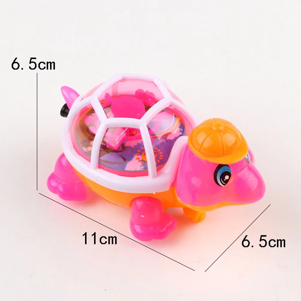 Interactive Light Emitting Turtle for Toddlers Pull String Glow Crawler Educational Developmental Baby Playtime Gift Random