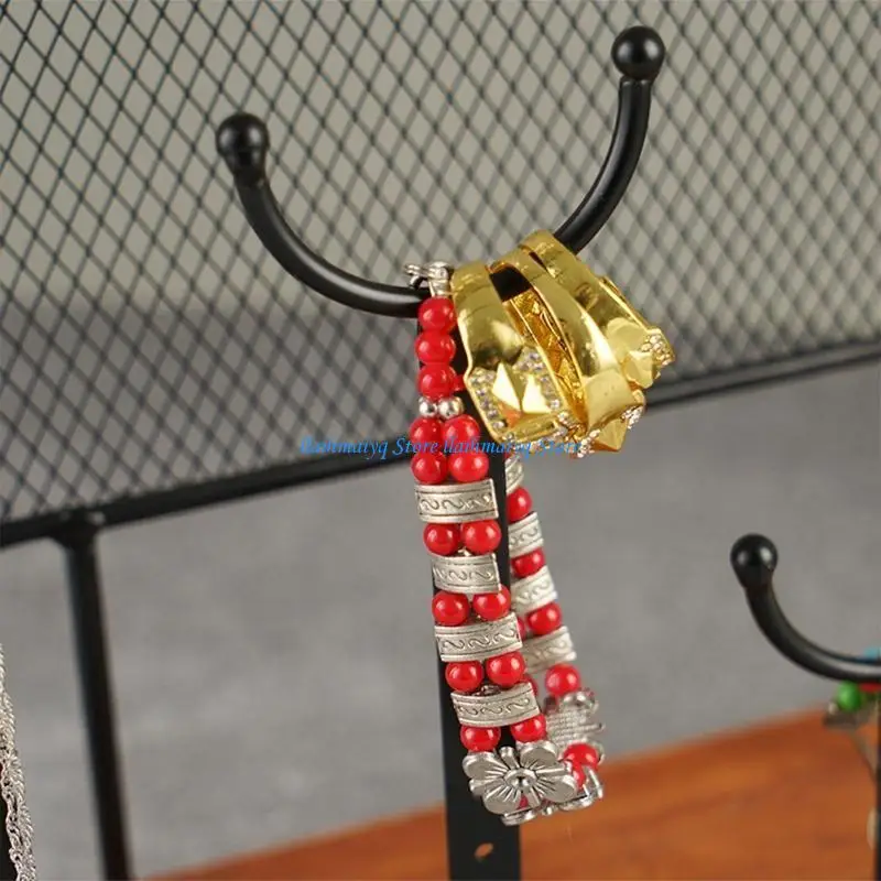 

573B Vintage Iron Earring Bracelets Necklace Watches Display Stand Jewelry Storage Stand Gifts for Girlfriend