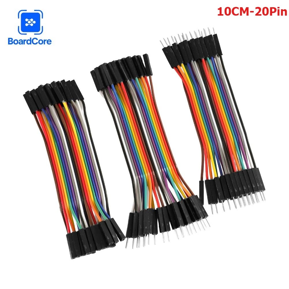 60-120PCS 10CM 20Pin Breadboard Jumper Wire Kit Dupont Cable Male To Male/ Female To Female/ Male To Female for Arduino DIY KIT