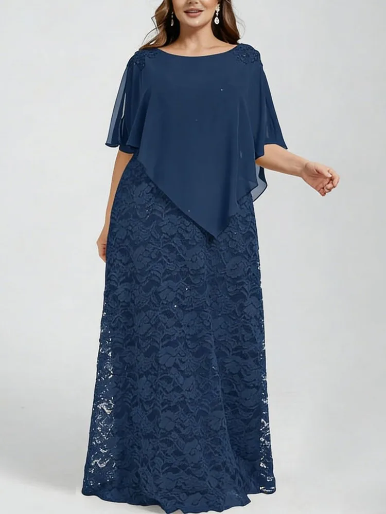 

Платья больших размеров L-5XL для женщин: весенне-летние повседневные платья макси с рукавом до локтя в уличном стиле, размеры 3XL, 4XL, оверсайз