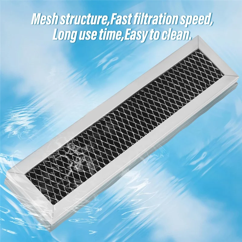 ABRN-2Pcs Microwave Charcoal Filter Replacement Spare Parts For Ge Jx81l Wb02x11550 Microwave 10Inch Air Carbon Filter