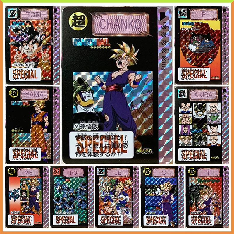 

Anime Dragon Ball DIY ACG Game Collectible Cards Son Gohan Son Goku Chichi Cell Torankusu Gotenks Toys for boys birthday gift