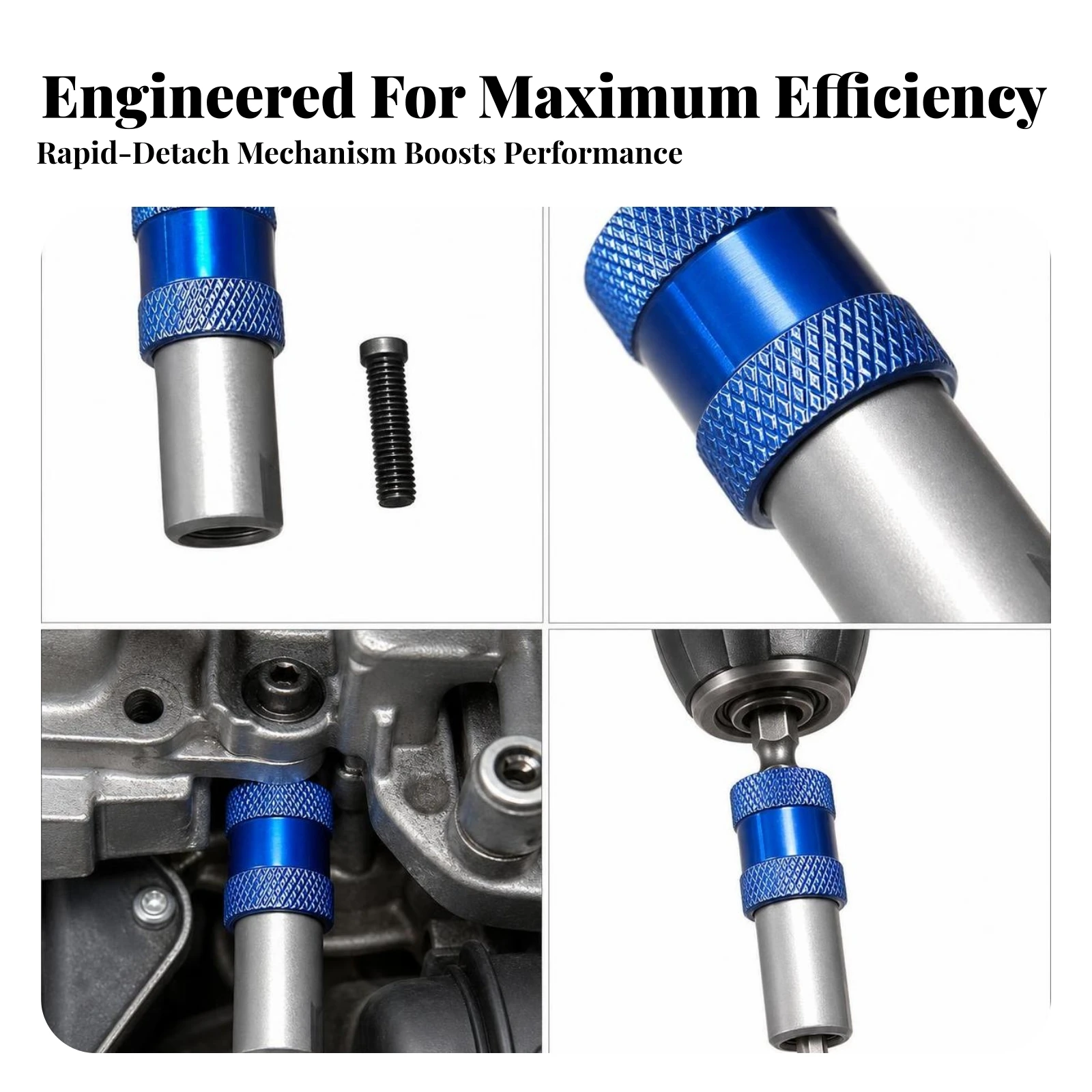 Hex Shank Conversion Adapter Steel Drill Bit Adapter Quick Release Chuck Easy Handy for DIYers, Furniture Assembly, Home Repairs