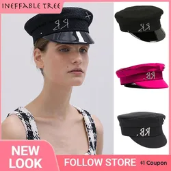 XS-L Brand Designer Winter Hats for Women Diamond Letter Stain Newsboy Cap Baker Boy Visor Newsboy Gorras