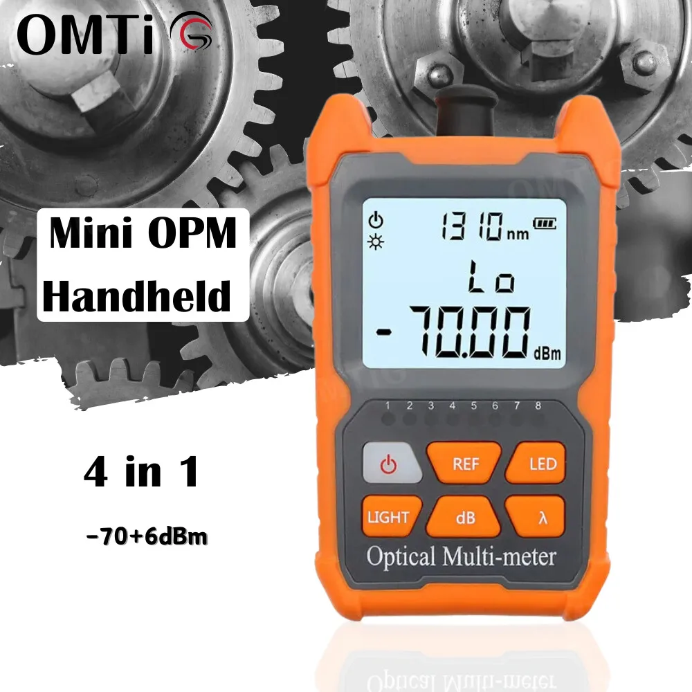 

4in1 -70+6 MINI OPM Handheld Power Meter Fiber Optical Cable Tester FTTH FTTX FTTB