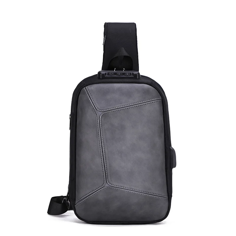 

Модная мужская нагрудная сумка с новым кодовым замком, противоугонный рюкзак, повседневная сумка-мессенджер, сумка для хранения, мужская и женская сумка через плечо.