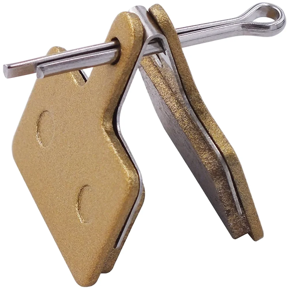 Gold Disc Brake Pads Sintered Metal Metal Construction Heat Resistant Rust-resistant Pins Included Springs For M375