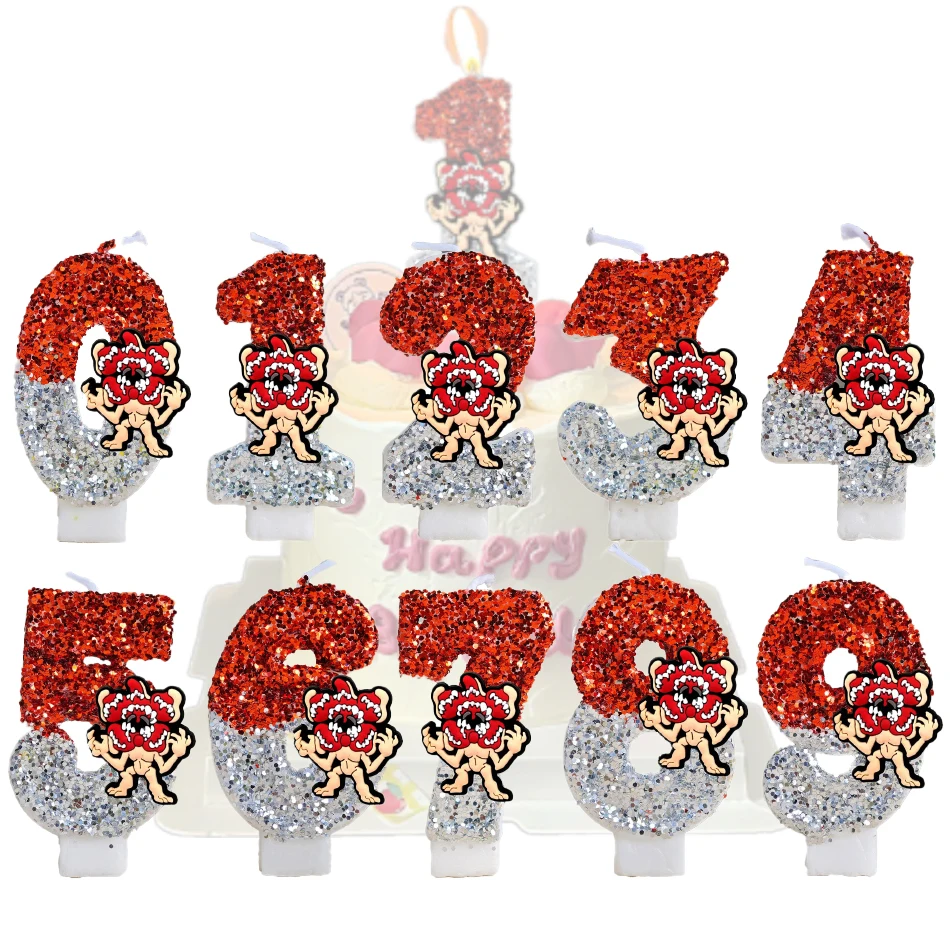 Velas de Números del 0 al 9 para Decoración de Pasteles de Cumpleaños, Adorno para Pastel de Cumpleaños, Regalos y Suministros para Niños, 2026 años, Stranger Eleven, Robin, Steve, Dustin