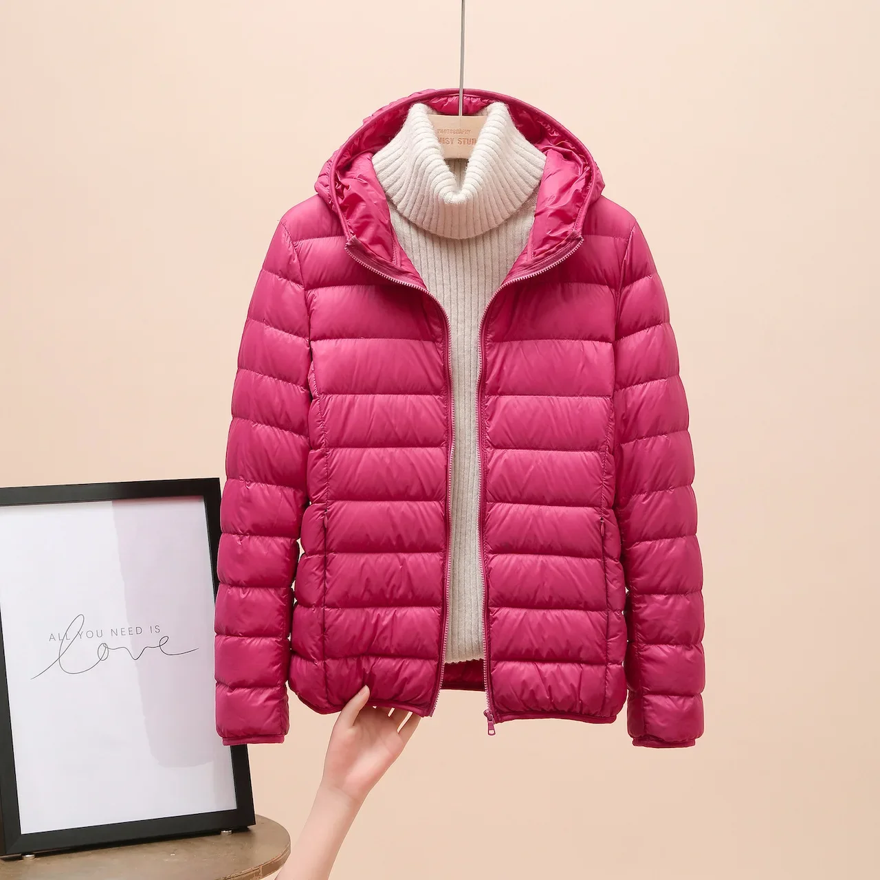 Frauen kleidung Ultra Licht Unten Jacke weibliche Herbst Winter Warme Mantel Leichte Warme Jacken Weibliche Mit Kapuze Parka