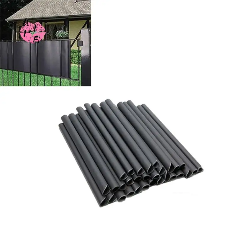 A11E-30Pack PVC Mounting Clips, Privacy Screen, Privacy Screen Strips For Double Rod Mats, Clamp Rail For Privacy Screen