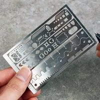 Drill Scribe Line Templates Ruler Detail Up Carve Hobby Model Craft Tool 2