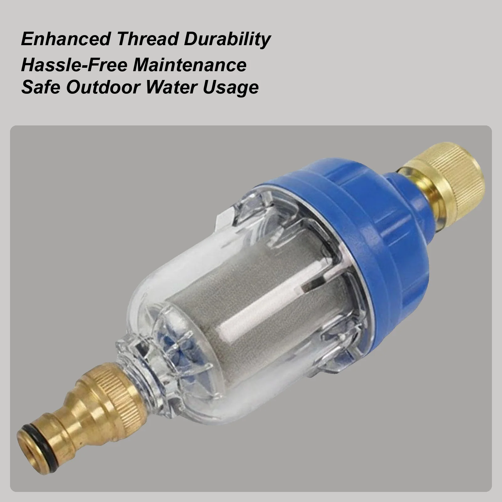 RV تصفية المياه الفولاذ المقاوم للصدأ صنبور تنقية التخييم في الهواء الطلق صنبور الشوائب تصفية للسفر مقطورة قافلة متنقل #1