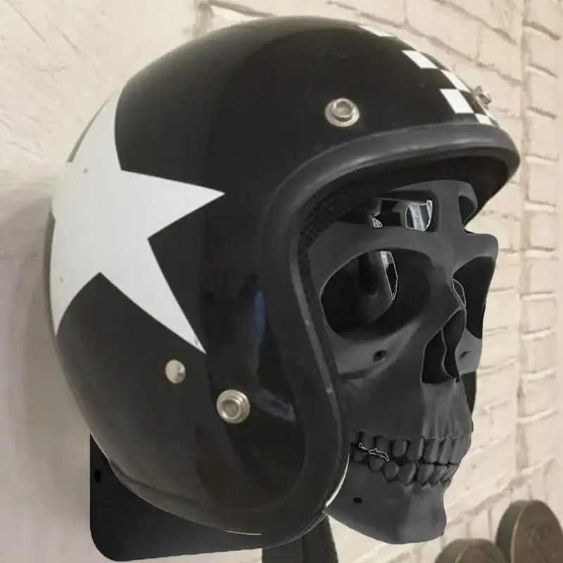 1pcs 3D Skull Helmet Display Package Motorcycle Helmet Skull Rack Creative New Helmet Holder Gift For A Cyclist Motorcyclist