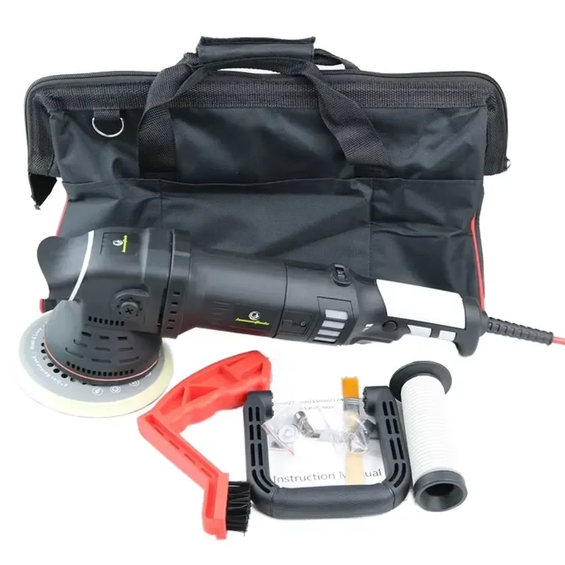 900W Electric Car Polisher 25mm Stroke 150mm Backing Plate Auto Detailing Buffer Machine Black White High Power Tool High