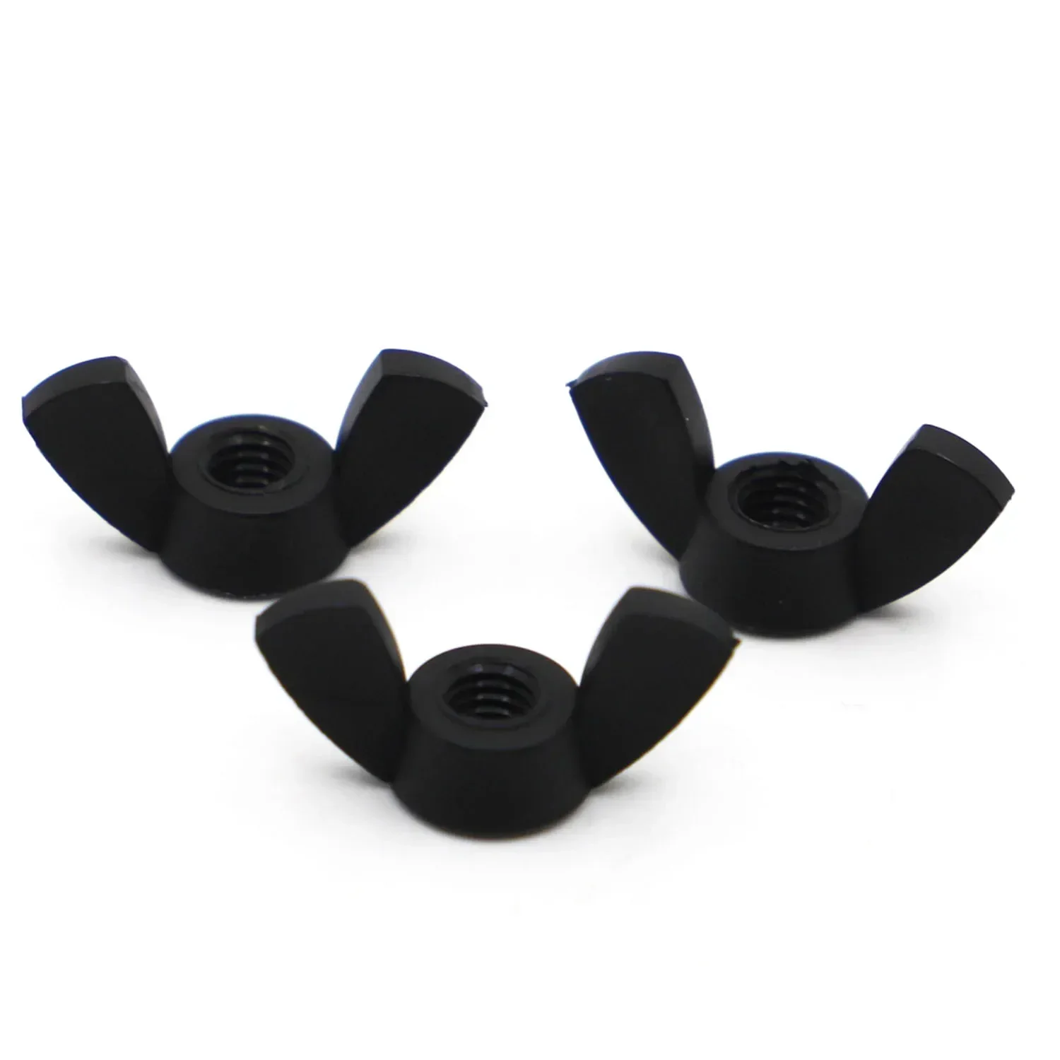 Size:M3 M4 M5 M6 M8 M10 M12 White And Black Nylon Plastic Nut Wingnut Butterfly Nut Ingot Wing Nuts DIN315