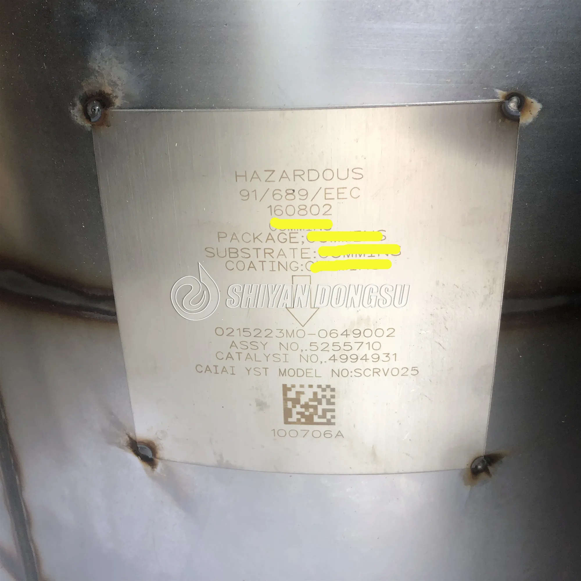 TLF SCRV025 Bus ISLE Engine SCR كاتاليست كاتم الصوت 5255710 4994931