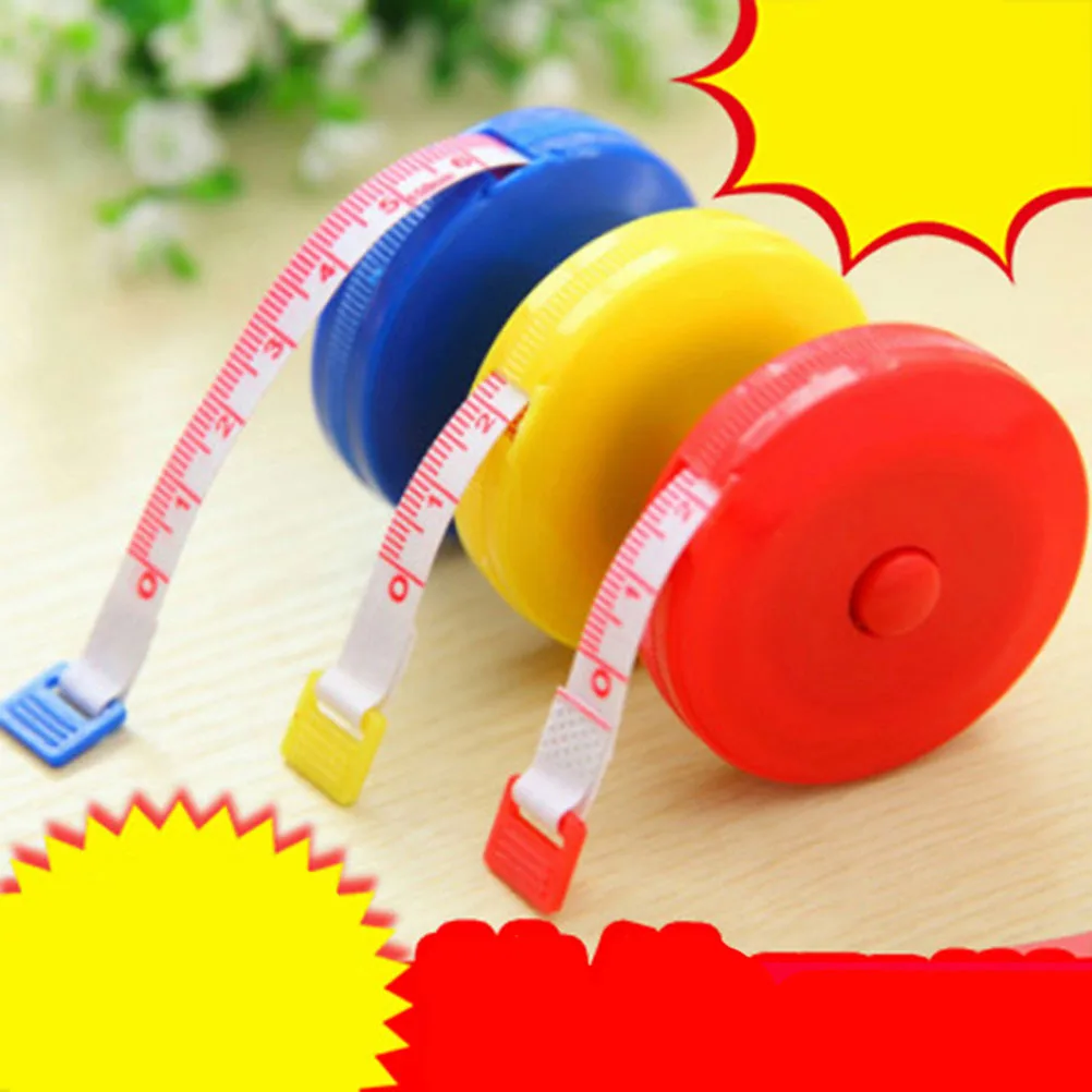 

10Pcs Mini Retractable Tape Measure Portable Sewing Measuring Ruler Tool Accurate Tape for Clothes Stature DIY Projects