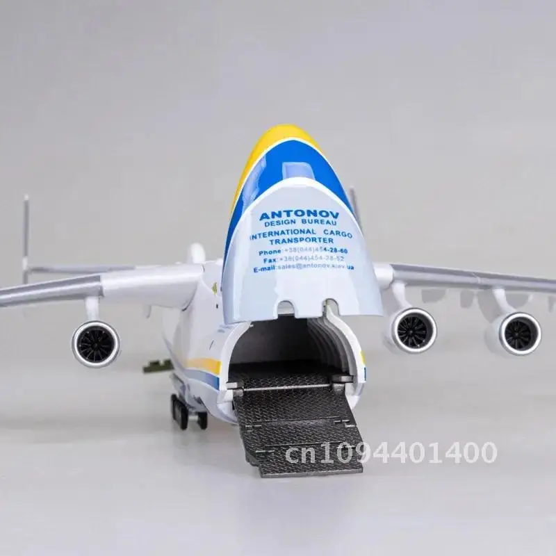 42CM 1/200 Antonov AN-225 AN225 Mriya Transport Aircraft Airplane Resin Plastic Replica Model Toy Adult Fans Collection Display